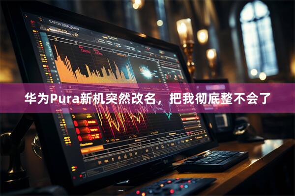华为Pura新机突然改名,把我彻底整不会了